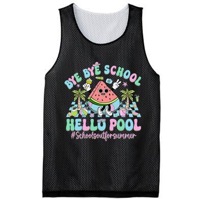 Bye Bye School Hello Pool Schools Out For Summer Teacher Mesh Reversible Basketball Jersey Tank