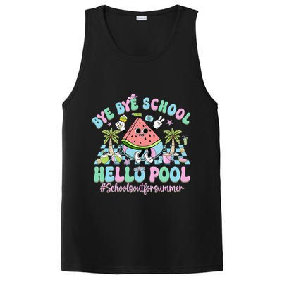 Bye Bye School Hello Pool Schools Out For Summer Teacher PosiCharge Competitor Tank