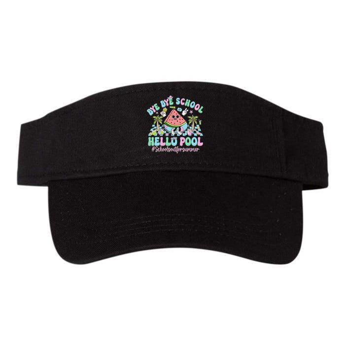 Bye Bye School Hello Pool Schools Out For Summer Teacher Visor
