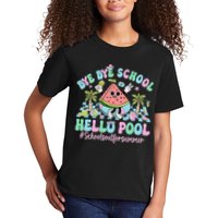 Bye Bye School Hello Pool Schools Out For Summer Teacher Kids T-Shirt