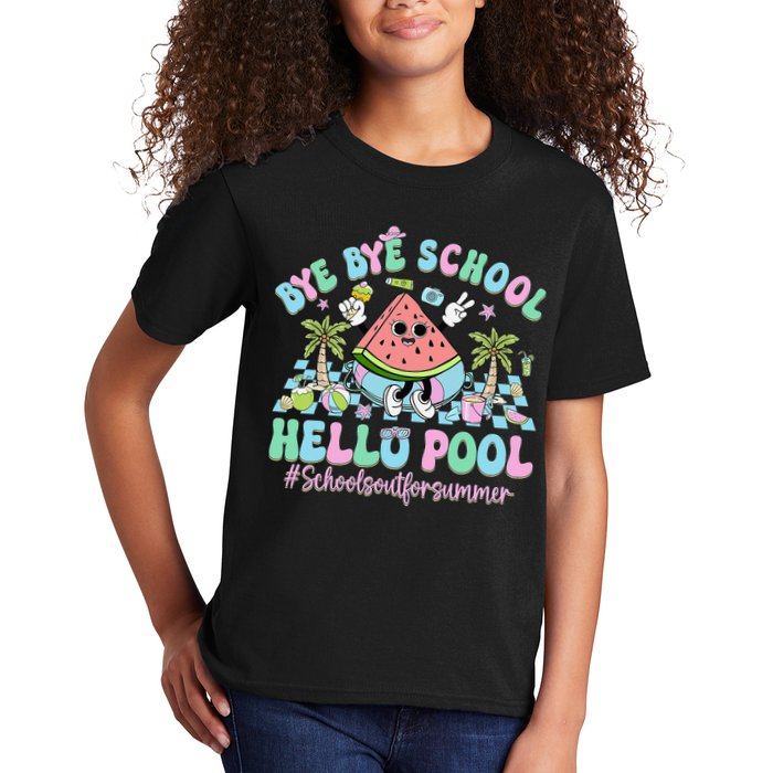 Bye Bye School Hello Pool Schools Out For Summer Teacher Kids T-Shirt