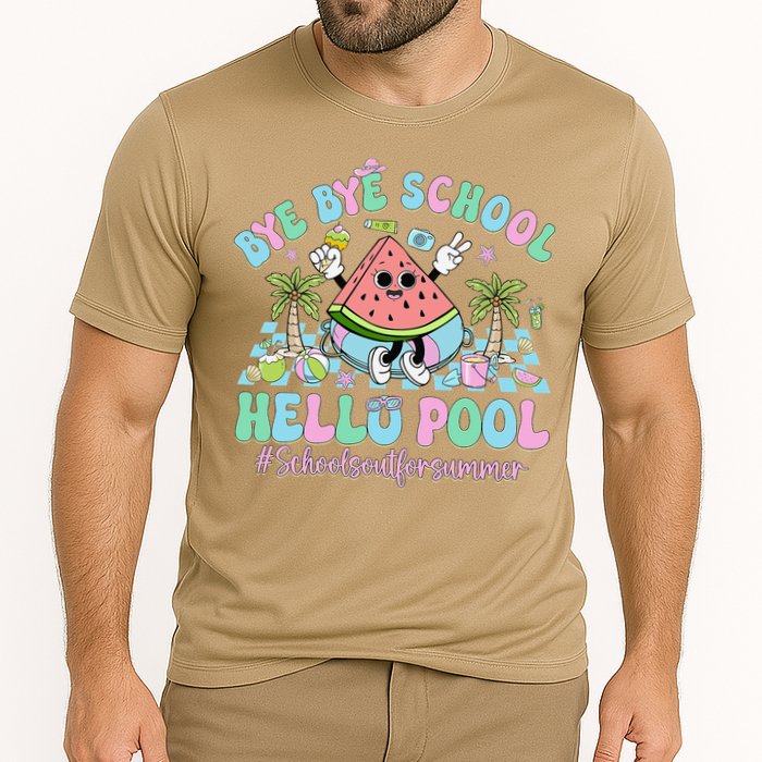 Bye Bye School Hello Pool Schools Out For Summer Teacher Performance Shirt