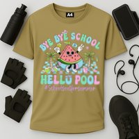 Bye Bye School Hello Pool Schools Out For Summer Teacher Performance Shirt
