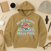 Bye Bye School Hello Pool Schools Out For Summer Teacher Hoodie