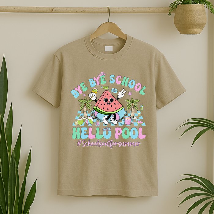 Bye Bye School Hello Pool Schools Out For Summer Teacher T-Shirt