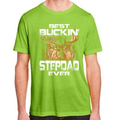 Best Buckin Stepdad Ever Deer Hunting Bucking Father Gift Adult ChromaSoft Performance T-Shirt