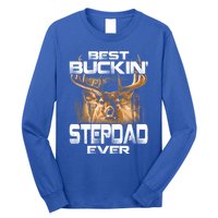 Best Buckin Stepdad Ever Deer Hunting Bucking Father Gift Long Sleeve Shirt