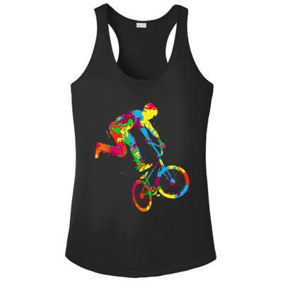 Bmx Bike Stunt Rider Children Ladies PosiCharge Competitor Racerback Tank