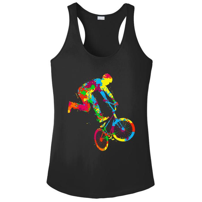 Bmx Bike Stunt Rider Children Ladies PosiCharge Competitor Racerback Tank