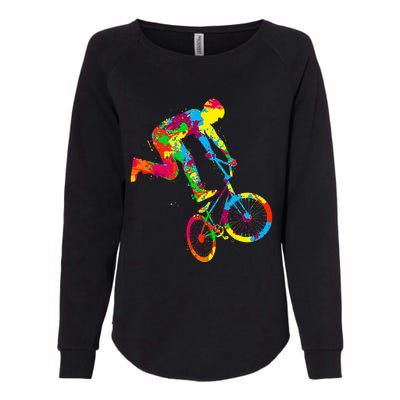 Bmx Bike Stunt Rider Children Womens California Wash Sweatshirt