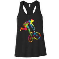 Bmx Bike Stunt Rider Children Women's Racerback Tank