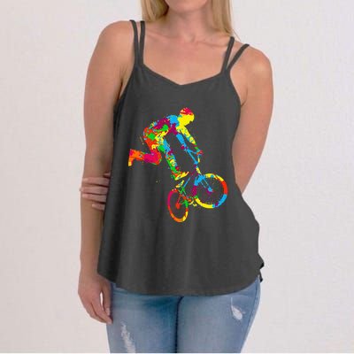 Bmx Bike Stunt Rider Children Women's Strappy Tank