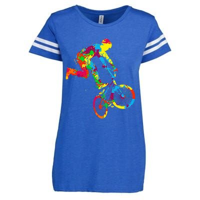 Bmx Bike Stunt Rider Children Enza Ladies Jersey Football T-Shirt