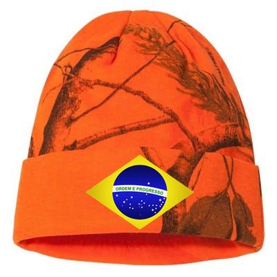 Brazil Brazilian Soccer Football Brazilian Flag Kati Licensed 12" Camo Beanie