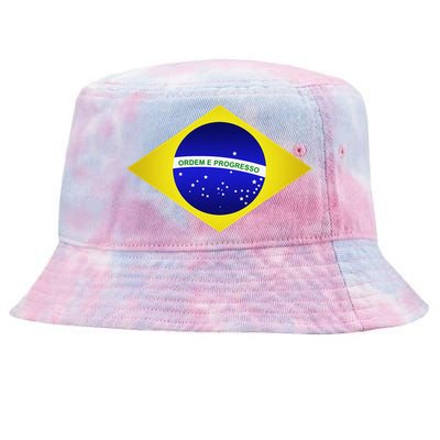 Brazil Brazilian Soccer Football Brazilian Flag Tie-Dyed Bucket Hat