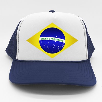 Brazil Brazilian Soccer Football Brazilian Flag Trucker Hat