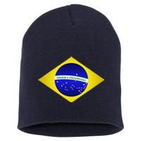 Brazil Brazilian Soccer Football Brazilian Flag Short Acrylic Beanie