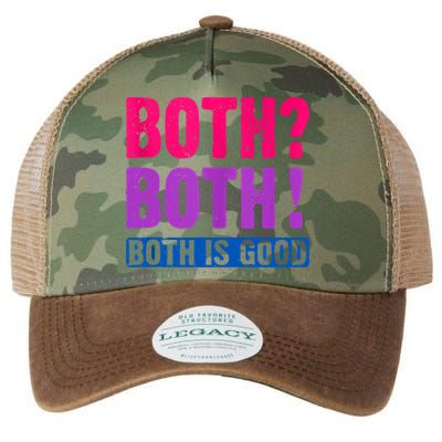 Bisexuality, Bisexual Saying, Both Both! Both Is Good Legacy Tie Dye Trucker Hat