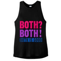 Bisexuality, Bisexual Saying, Both Both! Both Is Good Ladies PosiCharge Tri-Blend Wicking Tank