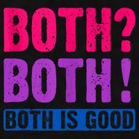 Bisexuality, Bisexual Saying, Both Both! Both Is Good Ladies PosiCharge Tri-Blend Wicking Tank