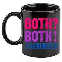 Bisexuality, Bisexual Saying, Both Both! Both Is Good 11oz C Handle Ceramic Mug