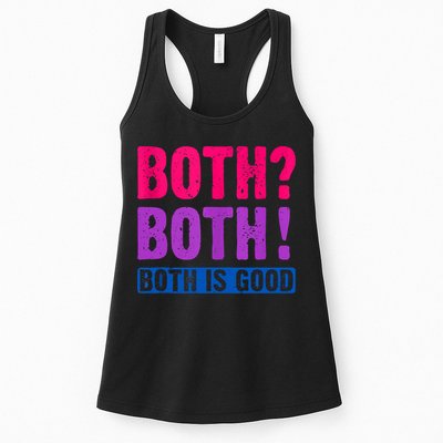 Bisexuality, Bisexual Saying, Both Both! Both Is Good Womens Tank Top