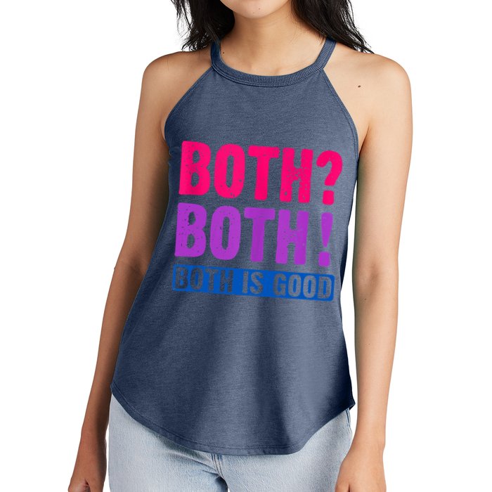 Bisexuality, Bisexual Saying, Both Both! Both Is Good Women's Perfect Tri Rocker Tank