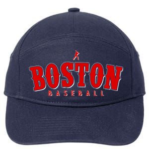 Boston Baseball Sports Fan 7-Panel Snapback Hat