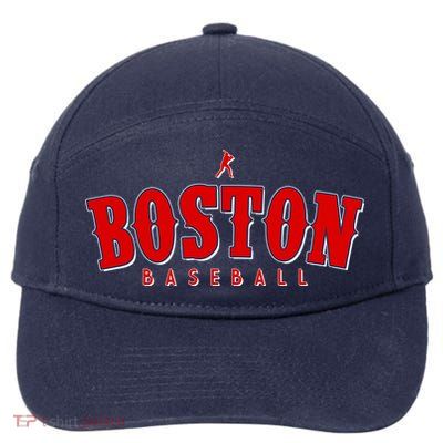 Boston Baseball Sports Fan 7-Panel Snapback Hat