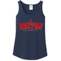 Boston Baseball Sports Fan Ladies Essential Tank