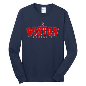 Boston Baseball Sports Fan Tall Long Sleeve T-Shirt