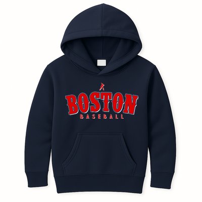 Boston Baseball Sports Fan Kids Hoodie