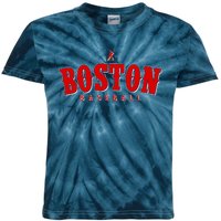 Boston Baseball Sports Fan Kids Tie-Dye T-Shirt