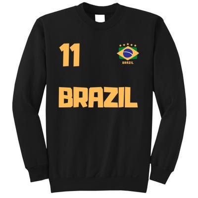 Brasil Brazil Soccer Jersey Football Number 11 Brazilian Sweatshirt