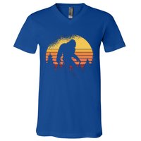 Bigfoot Believer Silhouette Sasquatch Hide And Seek V-Neck T-Shirt