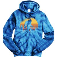 Bigfoot Believer Silhouette Sasquatch Hide And Seek Tie Dye Hoodie