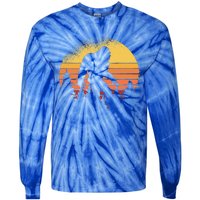 Bigfoot Believer Silhouette Sasquatch Hide And Seek Tie-Dye Long Sleeve Shirt