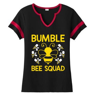 Bumble Bee Squad Bumblebee Team Group Ladies Halftime Notch Neck Tee