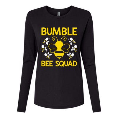 Bumble Bee Squad Bumblebee Team Group Womens Cotton Relaxed Long Sleeve T-Shirt