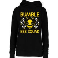 Bumble Bee Squad Bumblebee Team Group Womens Funnel Neck Pullover Hood