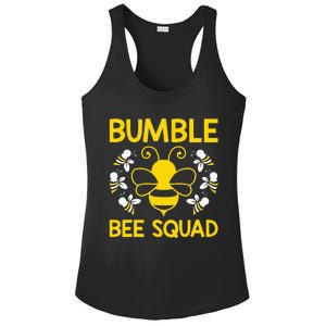 Bumble Bee Squad Bumblebee Team Group Ladies PosiCharge Competitor Racerback Tank