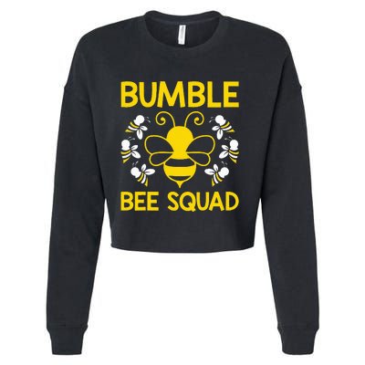 Bumble Bee Squad Bumblebee Team Group Cropped Pullover Crew