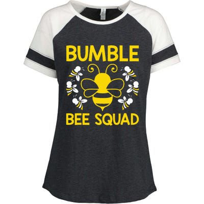 Bumble Bee Squad Bumblebee Team Group Enza Ladies Jersey Colorblock Tee