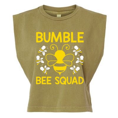 Bumble Bee Squad Bumblebee Team Group Garment-Dyed Women's Muscle Tee