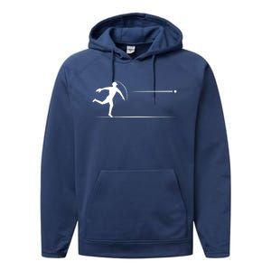 Baseball Baller Sports Player Lover Coach Graphic Gift Performance Fleece Hoodie