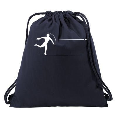 Baseball Baller Sports Player Lover Coach Graphic Gift Drawstring Bag