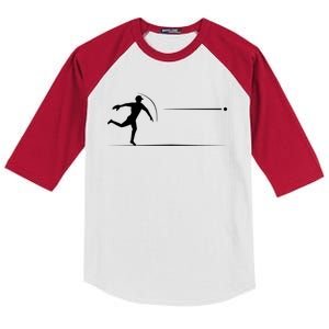 Baseball Baller Sports Player Lover Coach Graphic Gift Kids Colorblock Raglan Jersey