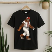 Bigfoot Baseball Sasquatch Playing Baseball Player T-Shirt