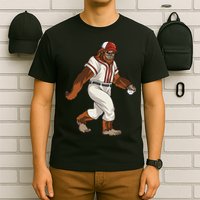 Bigfoot Baseball Sasquatch Playing Baseball Player T-Shirt