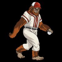 Bigfoot Baseball Sasquatch Playing Baseball Player 16 in Basic Backpack